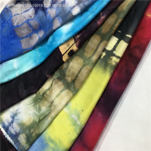 Hot Wholesale Tie Dyed Rayon Stickning
